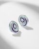 Kamyen Kamyen Twister 18kt white gold and enamel earrings with diamonds - 5