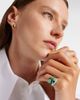 Kamyen Kamyen Ying Yang 18kt white gold and enamel ring with emeralds and diamonds - 2