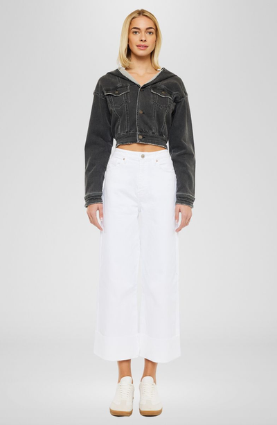 KanCan KanCan Alfie 90s High Rise Cropped Wide Leg Jeans
