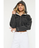 KanCan KanCan Andie Cropped Hooded Denim Jacket - 1