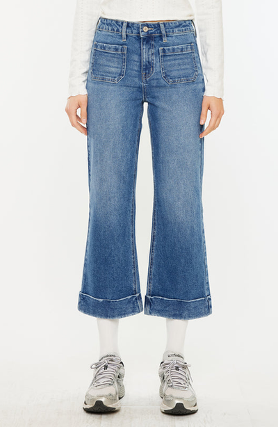 KanCan KanCan Angelina High Rise Cropped Flare Jeans
