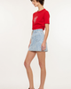 KanCan KanCan Aria Mid Rise Floral Print Denim Mini Skir - 3