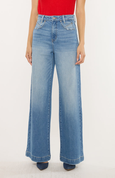 KanCan KanCan Becca Ultra High Rise Wide Leg Trouser