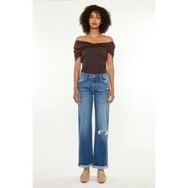 KanCan KanCan Bianca Essentials Mid Rise True Straight Jeans
