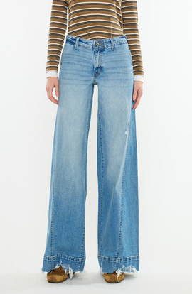 KanCan KanCan Birdeen Mid Rise Super Wide Jeans