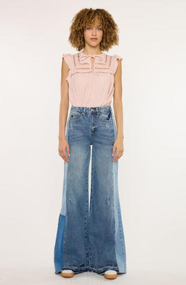 KanCan KanCan Clover High Rise Wide Leg Jeans