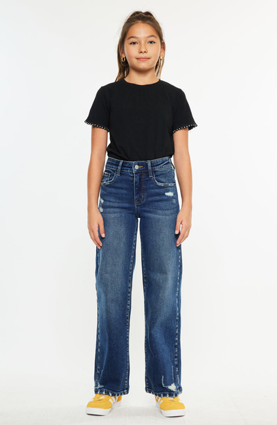 KanCan KanCan Dania High Rise Wide Leg Kids Jeans