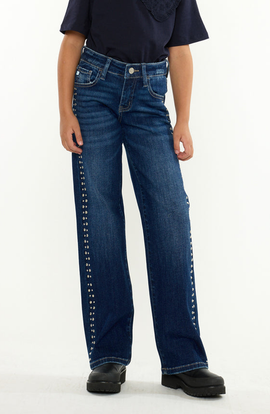 KanCan KanCan Jolie Mid Rise Slim Wide Jeans