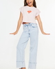 KanCan KanCan Kassie Kids High Rise Crop Wide Leg Jeans - 4