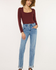 KanCan KanCan Kianna Essentials High Rise Slim Straight Leg Jeans - 1