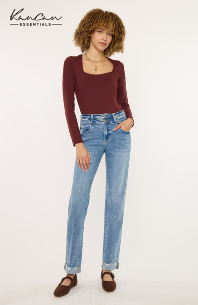 KanCan KanCan Kianna Essentials High Rise Slim Straight Leg Jeans