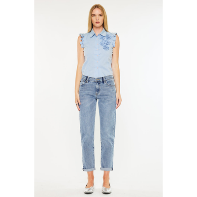 KanCan KanCan Lindsey Mid Rise Slim Boyfriend Jeans