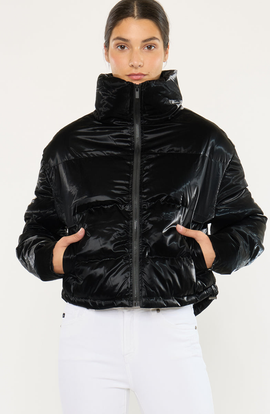 KanCan KanCan Lux Cropped Puffer Jacket
