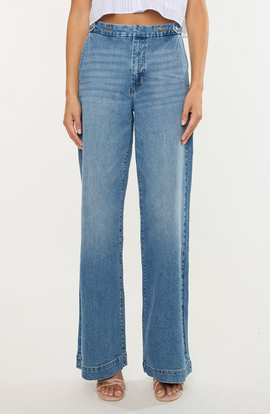 KanCan KanCan Marnie Ultra High Rise Wide Leg Trousers