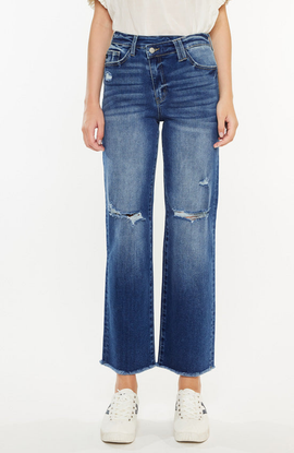 KanCan KanCan Mollie High Rise 90's Criss Cross Jeans