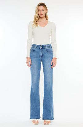 KanCan KanCan Onyx Essentials Ultra High Rise Wide Flare Jeans