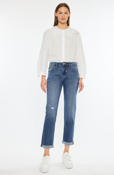 KanCan KanCan Pamela Essentials Mid Rise Slim Straight Jeans