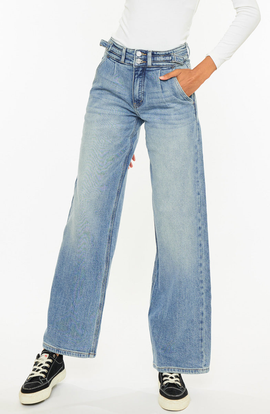 KanCan KanCan Promise High Rise Wide Leg Jeans