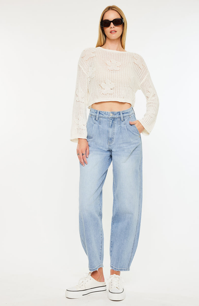 KanCan KanCan Rea Ultra High Rise Wide Tapered Fit Jeans