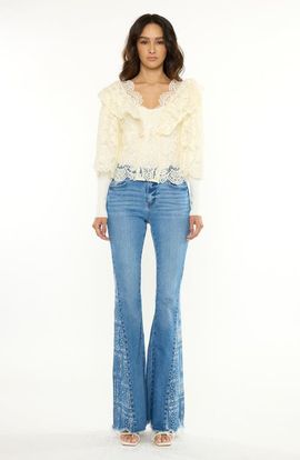 KanCan KanCan Swanie Mid Rise Wide Jeans