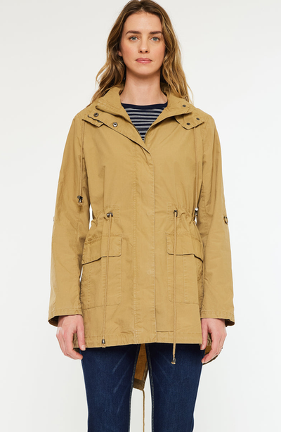 KanCan KanCan Tarsier Cotton Drawstring Utility Parka Jacket