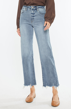 KanCan KanCan Violet High Rise Slim Wide Leg Jeans