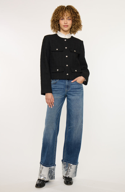 KanCan KanCan Vivianne Mid Rise Wide Leg Jeans