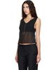 Kanika Agarwal Kanika Agarwal SSENSE Exclusive Black Floating Muslin Top - 4