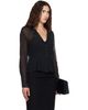 Kanika Agarwal Kanika Agarwal SSENSE Exclusive Black Muslin Button Down Blouse - 2