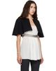Kanika Agarwal Kanika Agarwal SSENSE Exclusive Black Open-Front Tailored Cape - 2