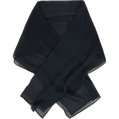Kanika Agarwal Kanika Agarwal SSENSE Exclusive Black Silk Stole Scarf