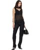 Kanika Agarwal Kanika Agarwal SSENSE Exclusive Black Silk Stole Scarf - 2