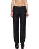 Kanika Agarwal Kanika Agarwal SSENSE Exclusive Black Straight-Cut Cigarette Trousers - 1
