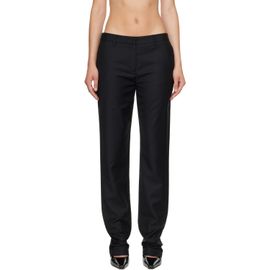 Kanika Agarwal Kanika Agarwal SSENSE Exclusive Black Straight-Cut Cigarette Trousers