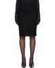 Kanika Agarwal Kanika Agarwal SSENSE Exclusive Black Wool Column Midi Skirt - 1