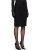 Kanika Agarwal Kanika Agarwal SSENSE Exclusive Black Wool Column Midi Skirt - 2