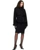 Kanika Agarwal Kanika Agarwal SSENSE Exclusive Black Wool Column Midi Skirt - 4