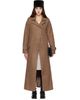 Kanika Agarwal Kanika Agarwal SSENSE Exclusive Brown Wool Column Coat - 1
