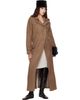 Kanika Agarwal Kanika Agarwal SSENSE Exclusive Brown Wool Column Coat - 4