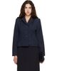 Kanika Agarwal Kanika Agarwal SSENSE Exclusive Navy Structured Wool Blazer - 1