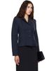 Kanika Agarwal Kanika Agarwal SSENSE Exclusive Navy Structured Wool Blazer - 2