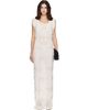 Kanika Agarwal Kanika Agarwal SSENSE Exclusive Off-White Embroidered Raglan Maxi Dress - 1