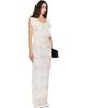 Kanika Agarwal Kanika Agarwal SSENSE Exclusive Off-White Embroidered Raglan Maxi Dress - 2