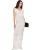 Kanika Agarwal Kanika Agarwal SSENSE Exclusive Off-White Embroidered Raglan Maxi Dress - 4