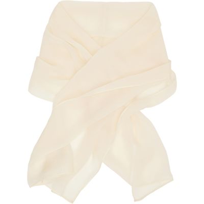 Kanika Agarwal Kanika Agarwal SSENSE Exclusive Off-White Silk Stole Scarf