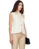 Kanika Agarwal Kanika Agarwal SSENSE Exclusive Off-White Slit-Side Waist Coat Top - 2