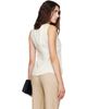 Kanika Agarwal Kanika Agarwal SSENSE Exclusive Off-White Slit-Side Waist Coat Top - 3