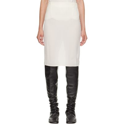 Kanika Agarwal Kanika Agarwal SSENSE Exclusive Off-White Split Muslin Midi Skirt