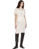 Kanika Agarwal Kanika Agarwal SSENSE Exclusive Off-White Split Muslin Midi Skirt - 4