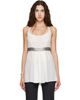 Kanika Agarwal Kanika Agarwal SSENSE Exclusive White Racerback & Band Top - 1